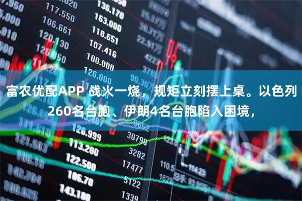 富农优配APP 战火一烧，规矩立刻摆上桌。以色列260名台胞、伊朗4名台胞陷入困境，