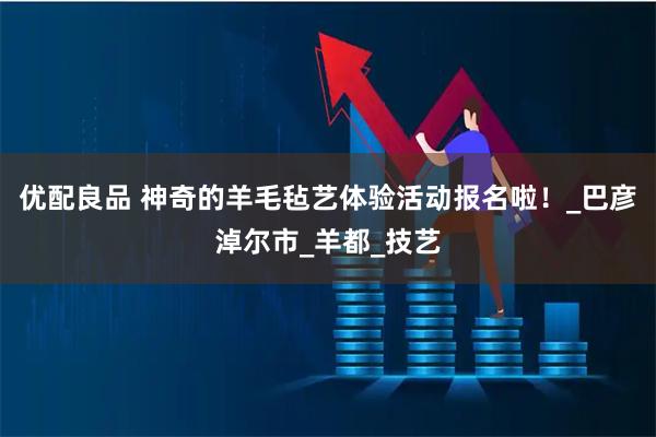 优配良品 神奇的羊毛毡艺体验活动报名啦！_巴彦淖尔市_羊都_技艺