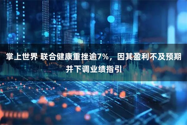 掌上世界 联合健康重挫逾7%，因其盈利不及预期并下调业绩指引